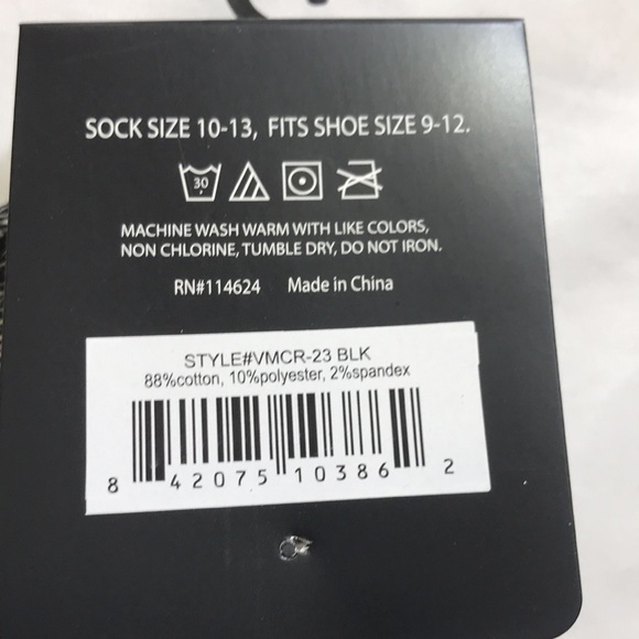 19V69 ITALIA SOCKS 6 PAIRS SIZE 10-13 - 88% COTTON, 10%POLYESTER, 2%SPANDEX - Picture 7 of 10